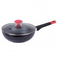 aluminum wok pan round bottom wok