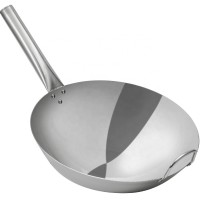 Factory direct sale chinese stainless steel commercial wok cookware wok handles with rivets