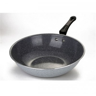 Environmental nonstick heat resistant coating Chinese aluminum wok pan with Lid